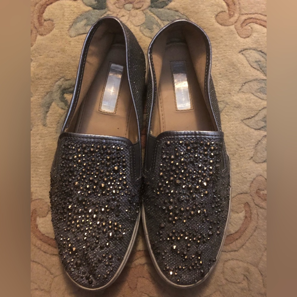 INC International Concepts Women’s Glitter Slip-On Shoes Size 9.5